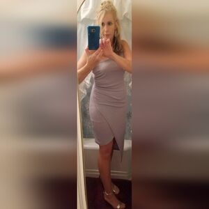 B Darlin - silver dress - 13/14 - 100% polyester